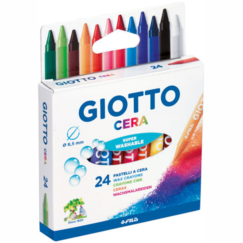 Giotto Cera Maxi Κηρομπογιές 8,5mm 24τμχ 282200