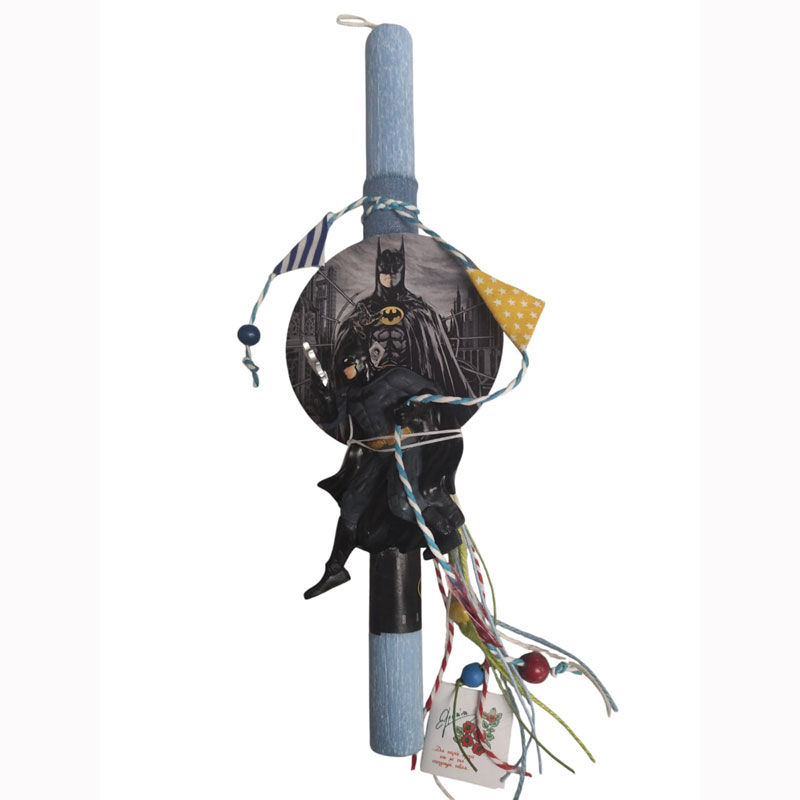 Στυλιανοπούλου Χειροποίητη Λαμπάδα Batman (4584)