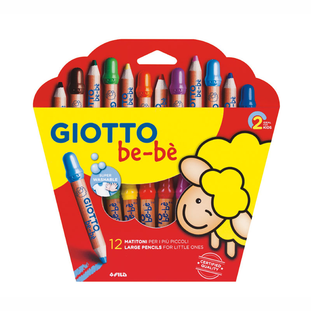 Giotto be-be Large Pencils Ξυλομπογιές 12 τμχ (466500)