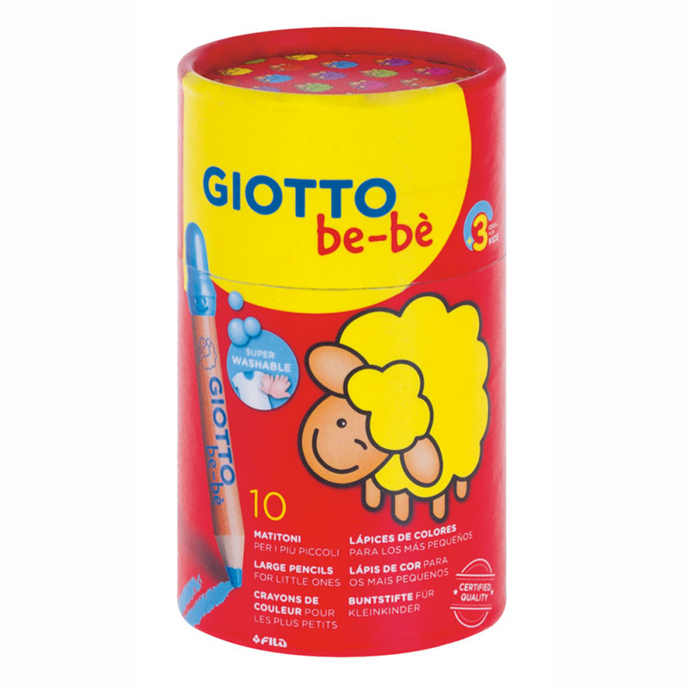 Giotto Ξυλομπογιές be-be 10 τμχ σε ποτηράκι 479400