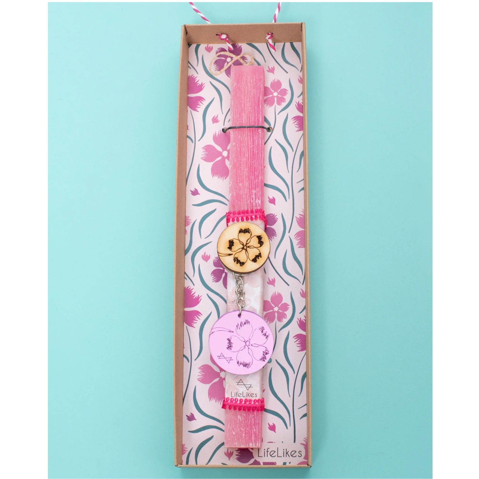 Life Likes Χειροποίητη Λαμπάδα Αγριολούλουδο με Μπρελόκ (5212018746879)