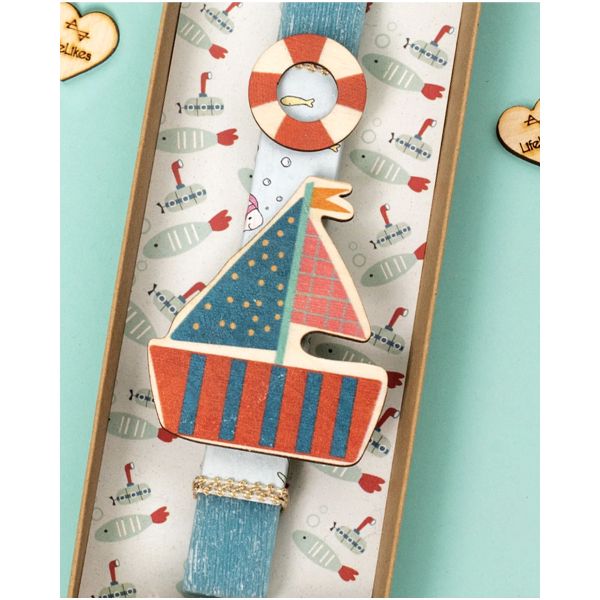 Life Likes Χειροποίητη Λαμπάδα Καραβάκι σε Κουτί (5212018747005)