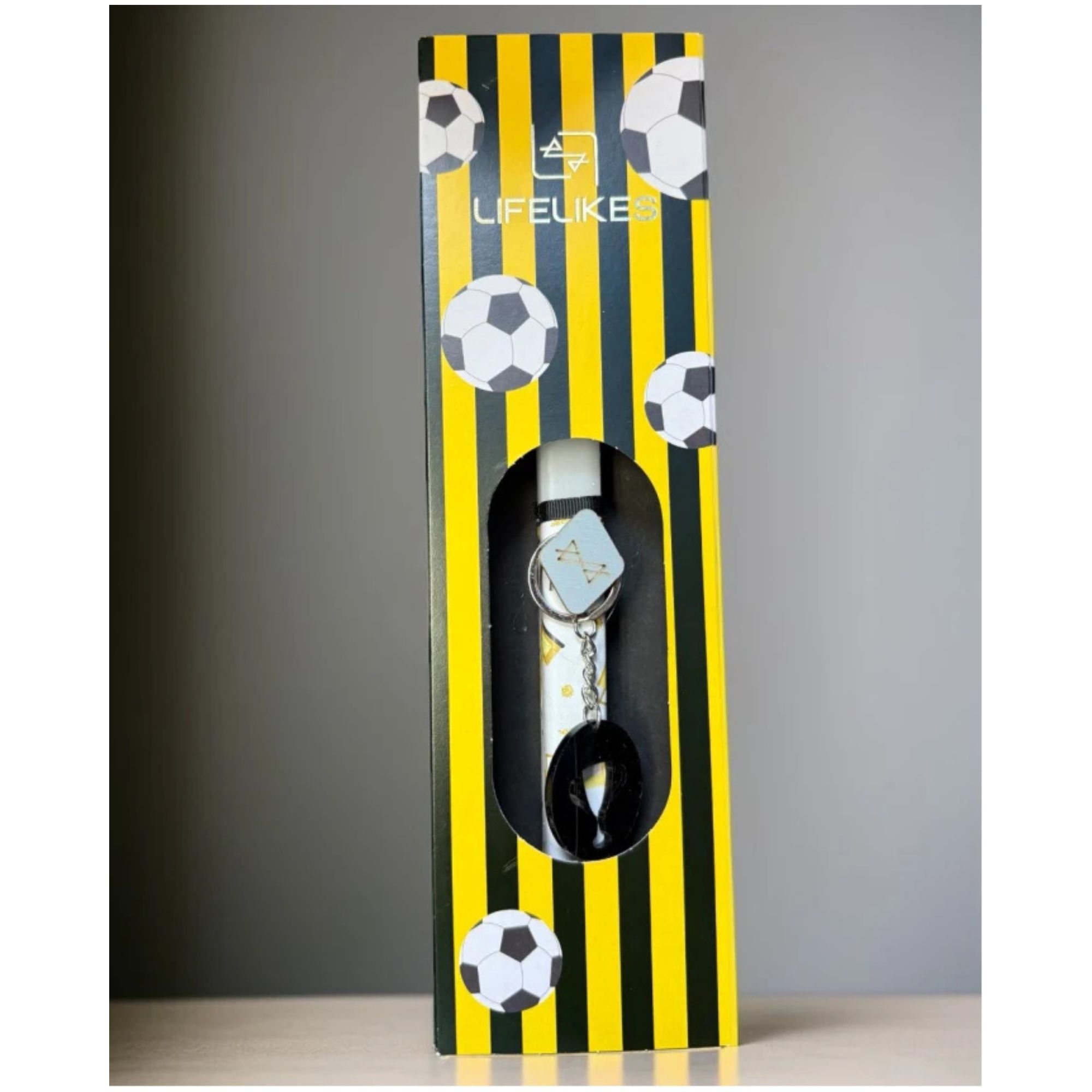 Life Likes Χειροποίητη Λαμπάδα  Ποδόσφαιρο σε Κουτί Κίτρινο (5212018758025)