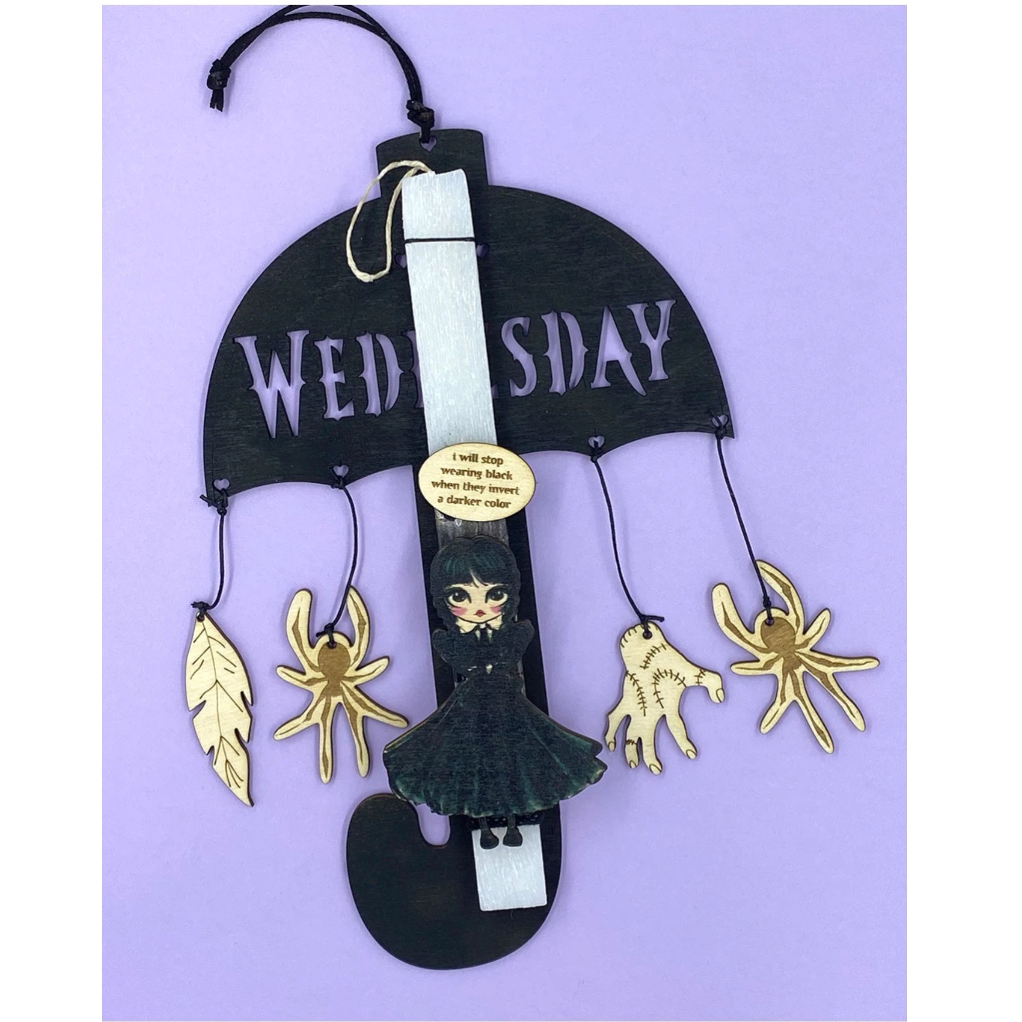 Life Likes Χειροποίητη Λαμπάδα Wednesday σε Ξύλινο Κάδρο (5212018758780)