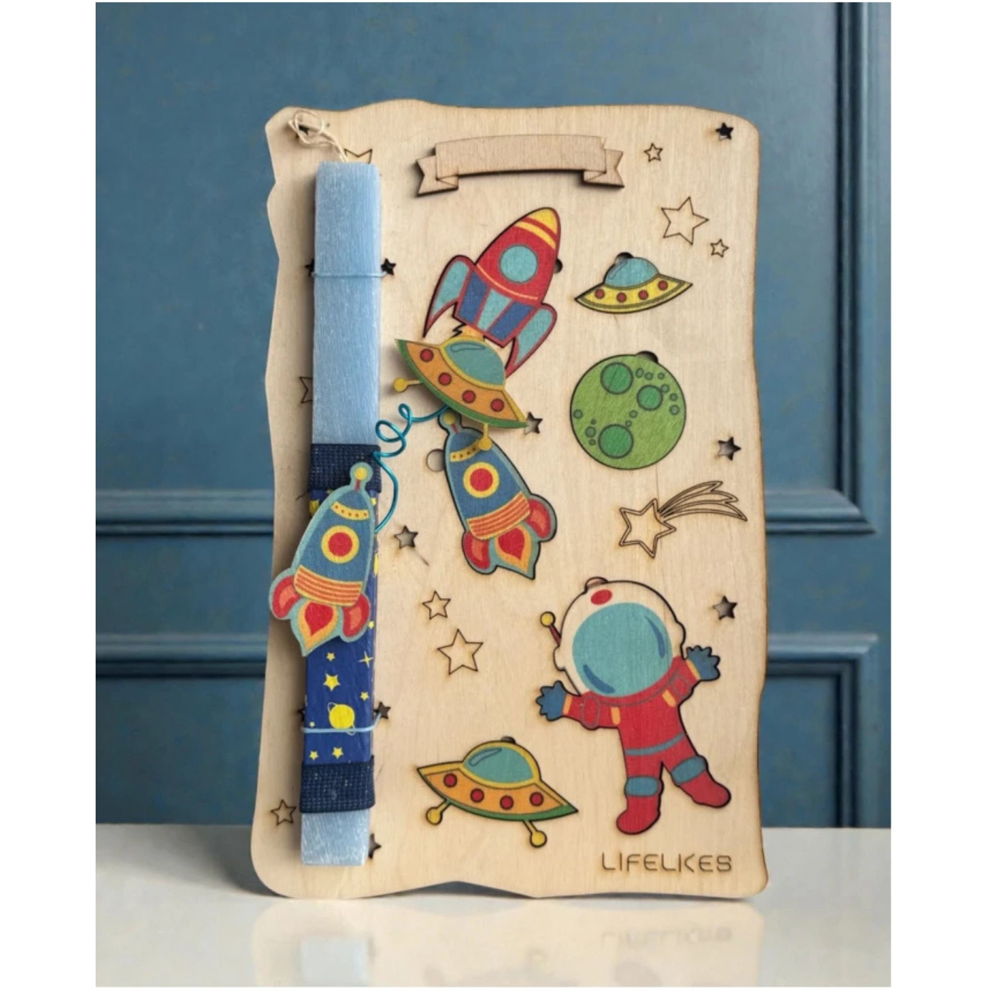 Life Likes Χειροποίητη Λαμπάδα Montessori Διάστημα (5212018794580)