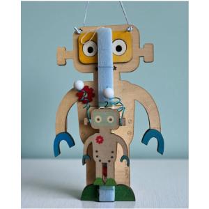 Life Likes Χειροποίητη Λαμπάδα Πολύχρωμο Ρομπότ (5212018794627)