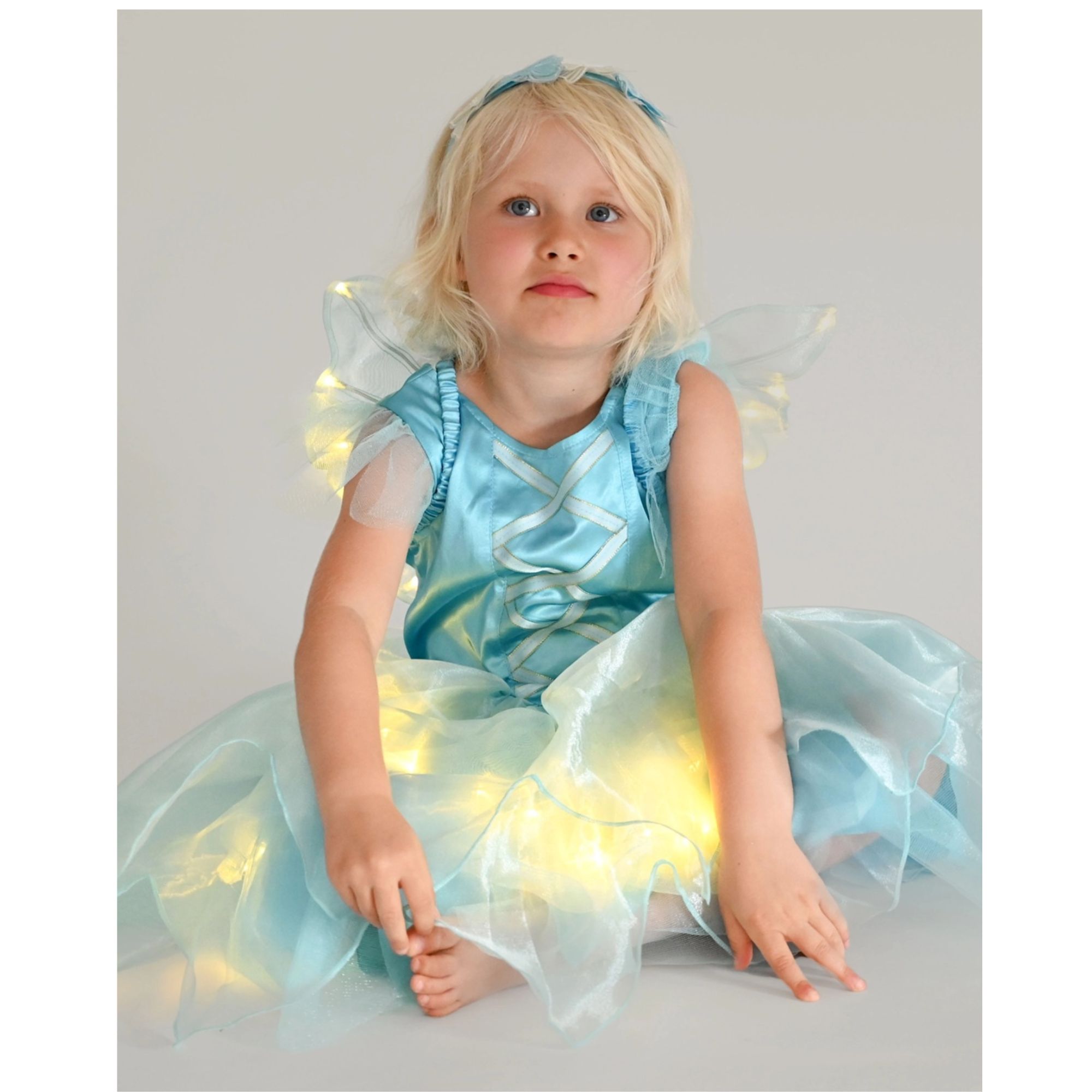 Den Goda Fen Στολή Νεράιδας Light Fairy Blue 6-8 Ετών (55108)