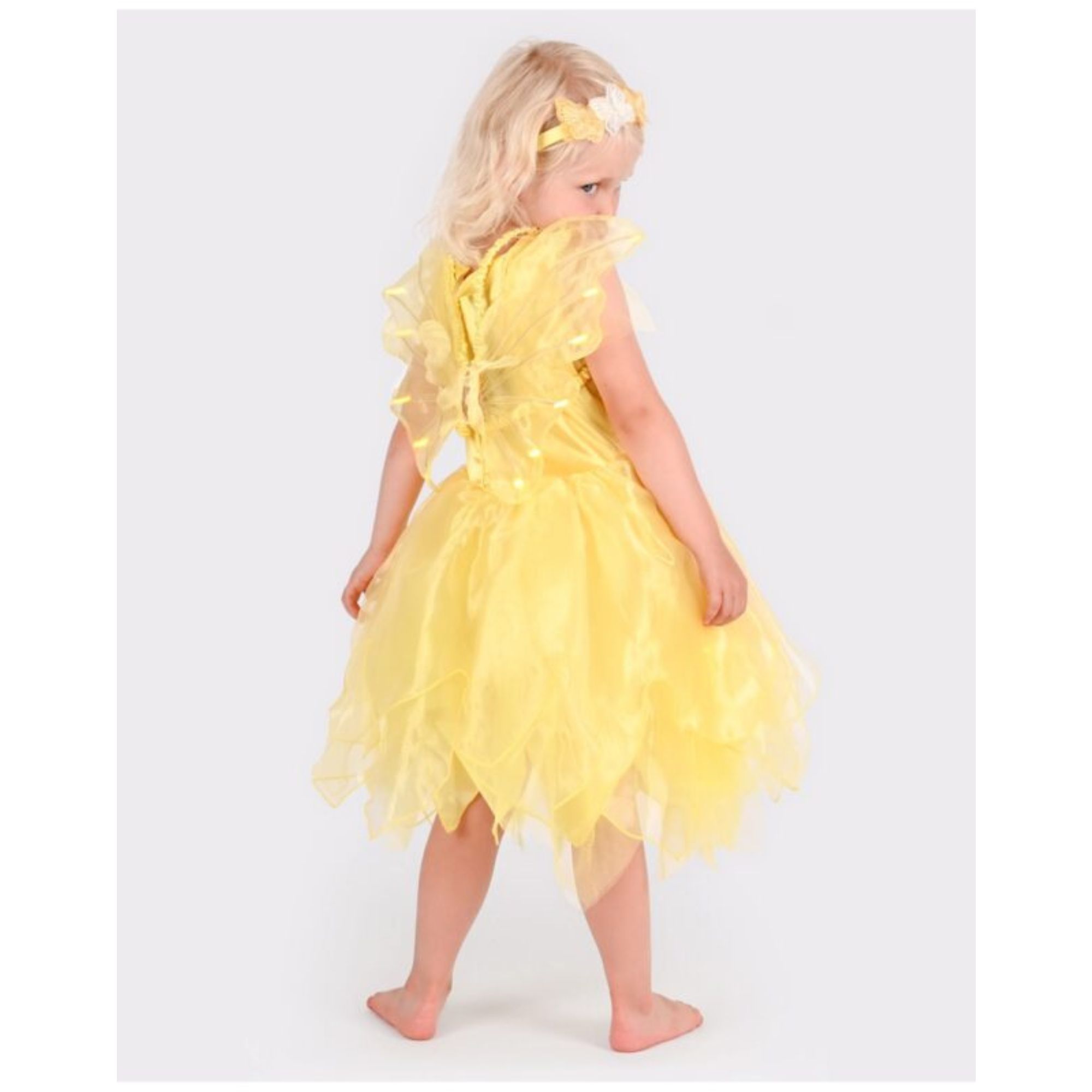 Den Goda Fen Στολή Νεράιδας  Light Fairy Yellow 4-6 Ετών (66109)