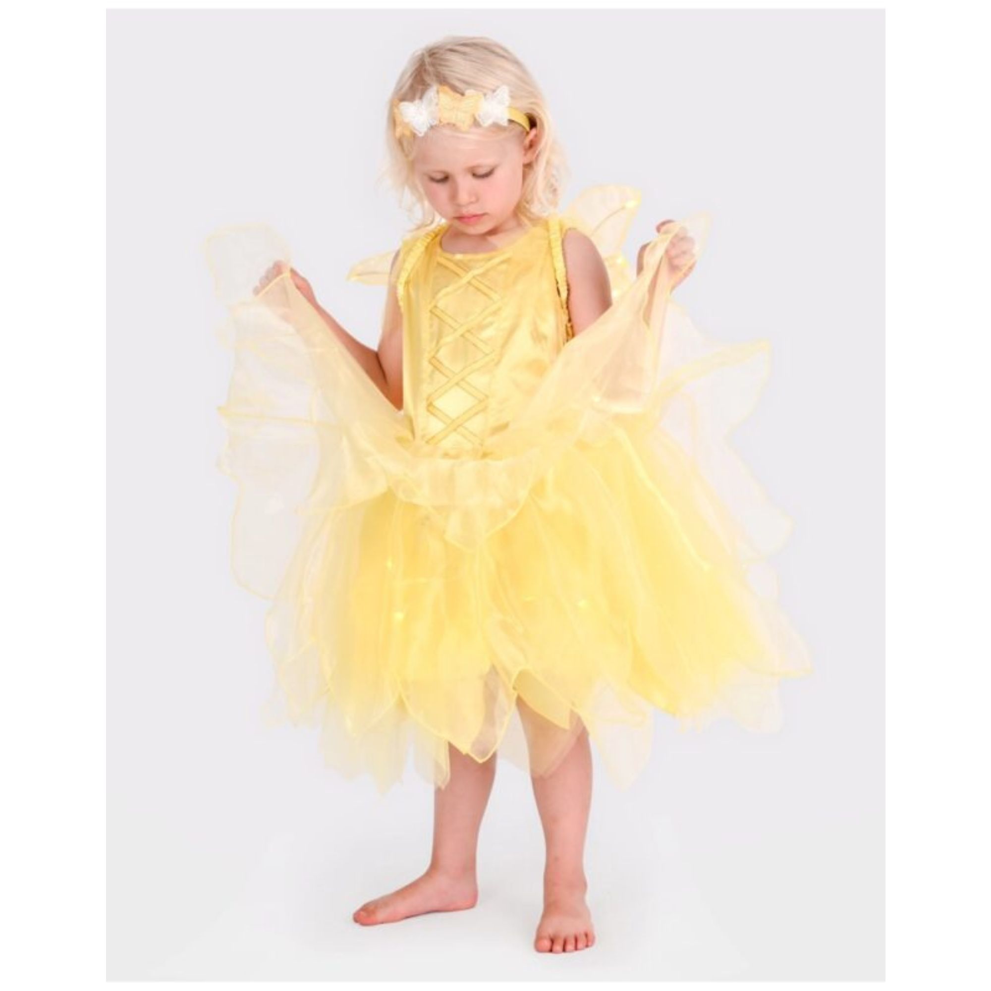 Den Goda Fen Στολή Νεράιδας  Light Fairy Yellow 4-6 Ετών (66109)