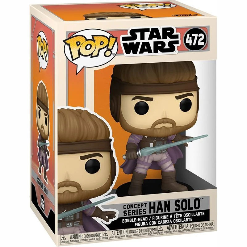 Funko Pop! Disney: Star Wars Concept Series - Han Solo Bobble-Head Vinyl Figure Νο 472 (56767)