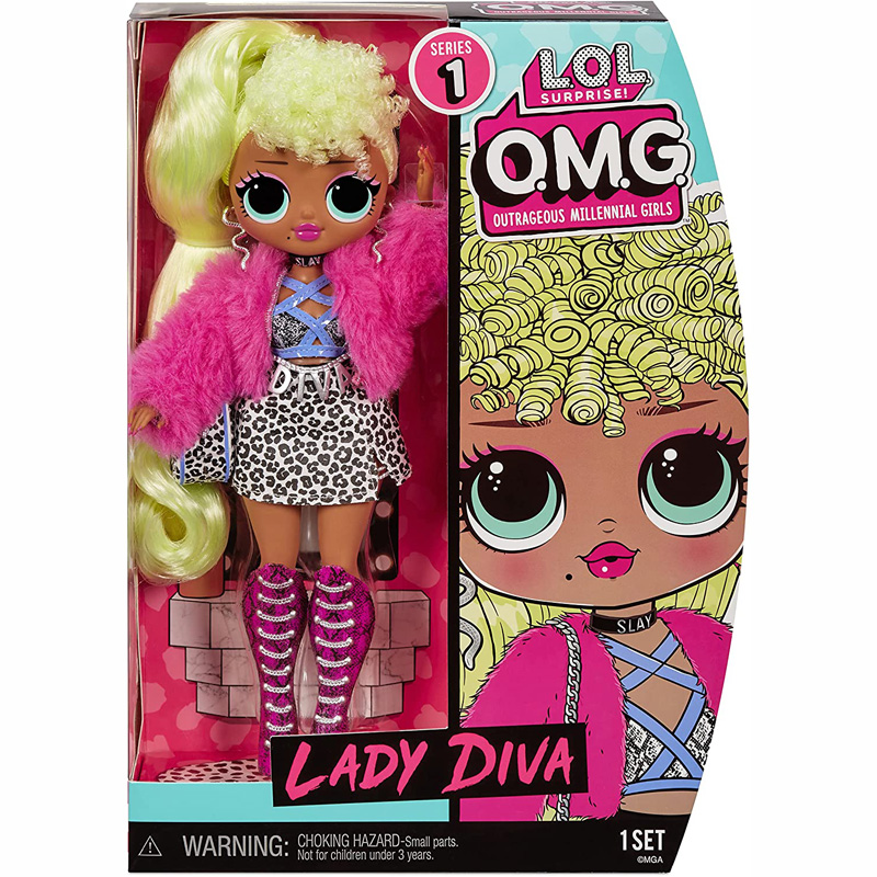 MGA L.O.L. Surprise OMG Κούκλα Lady Diva 23cm (580539EUC)
