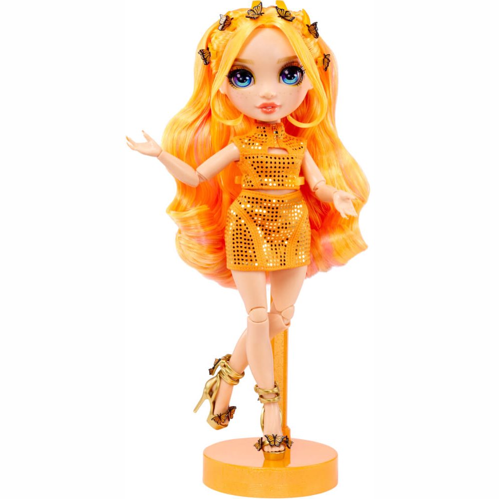 MGA Entertainment Rainbow High Fantastic Fashion Doll High Poppy Row 28cm (587330EUC)