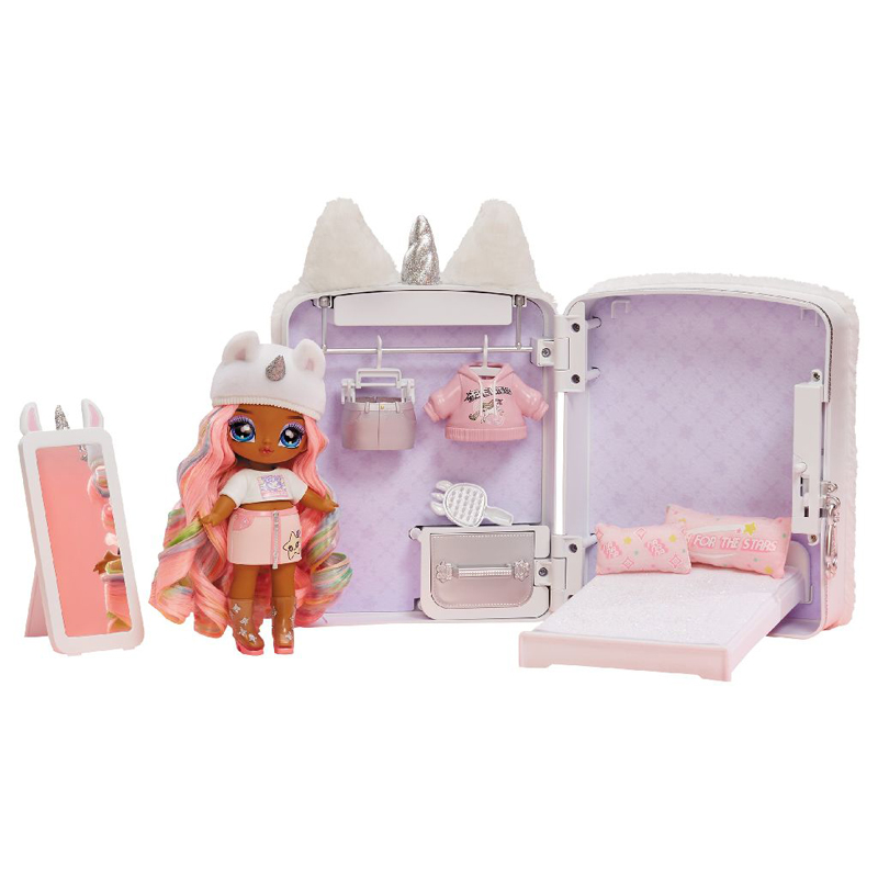 MGA Entertainment Na!Na!Na! Surprise Κούκλα Backpack Playset 3 σε 1 Unicorn -2 Χρώματα (591979EUC)