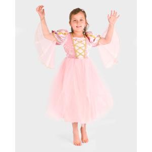 Den Goda Fen Στολή Πριγκίπισσα Ροζ με Χρυσό 4-6 Ετών (66624)