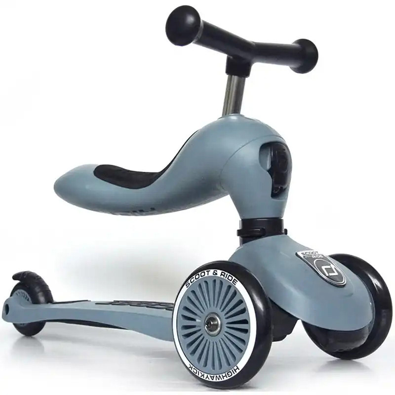 Highwaykick Scoot & Ride Παιδικό Πατίνι 1 Τρίτροχο με Κάθισμα Kiwi- 3 Σχέδια (96355)