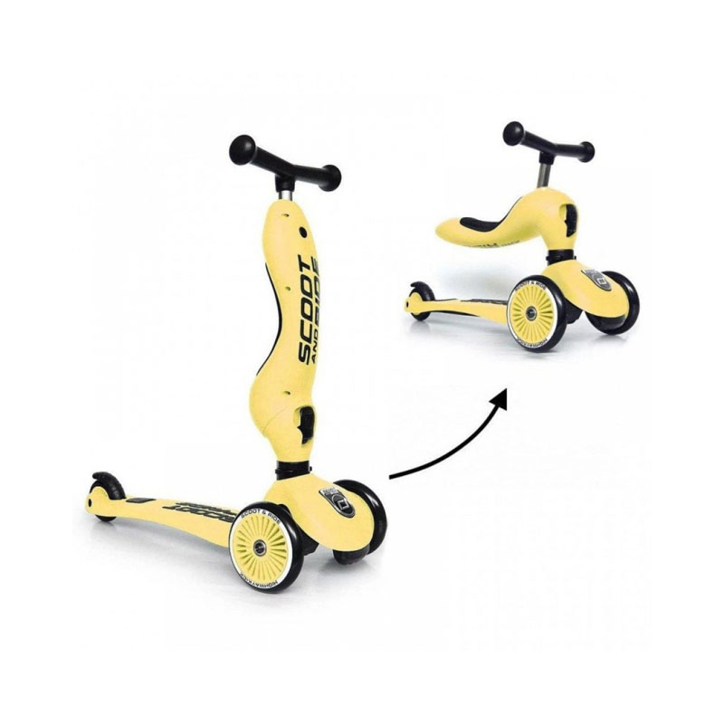 Highwaykick Scoot & Ride Παιδικό Πατίνι 1 Τρίτροχο με Κάθισμα Kiwi- 3 Σχέδια (96355)
