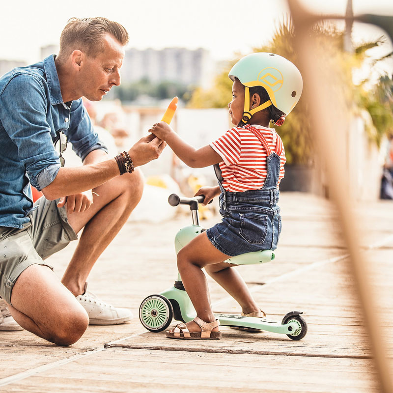 Highwaykick Scoot & Ride Παιδικό Πατίνι 1 Τρίτροχο με Κάθισμα Kiwi- 3 Σχέδια (96355)
