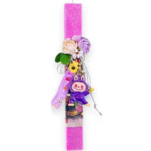 Στυλιανοπούλου Χειροποίητη Λαμπάδα Τερατάκι Μπρελόκ Γυαλιστερό (98.29.5214)