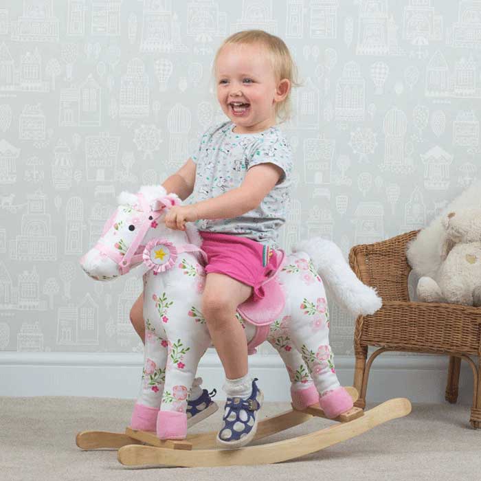 Bigjigs Toys Κουνιστό Αλογάκι Floral Rocking Horse (BJ284)