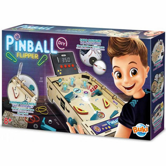 Buki Παιχνίδι Κατασκευών Ξύλινο Pinball Flipper (BUK-2168)