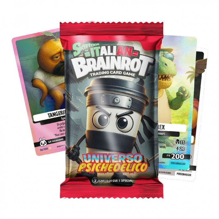 Skifidol Italian Brainrot Φακελάκι με 7 Κάρτες Σειρά A Psychedelic Universe- Διάφορα Σχέδια (DIP78013A)