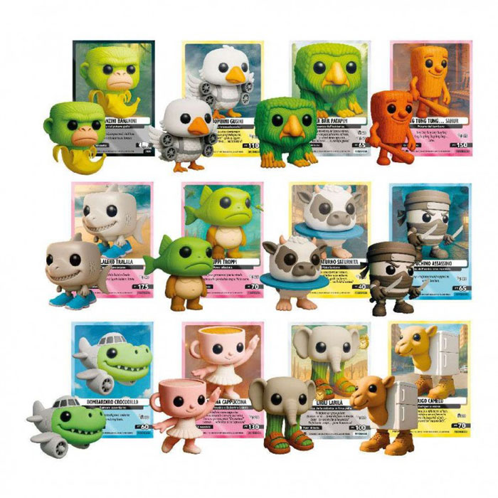 Skifidol Italian Brainrot Φακελάκι με 3D Cuties Φιγούρα Μπρελόκ & Κάρτα Σειρά A- Διάφορα Σχέδια (DIP78014)