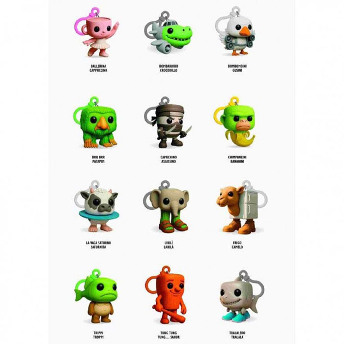 Skifidol Italian Brainrot Φακελάκι με 3D Cuties Φιγούρα Μπρελόκ & Κάρτα Σειρά A- Διάφορα Σχέδια (DIP78014)