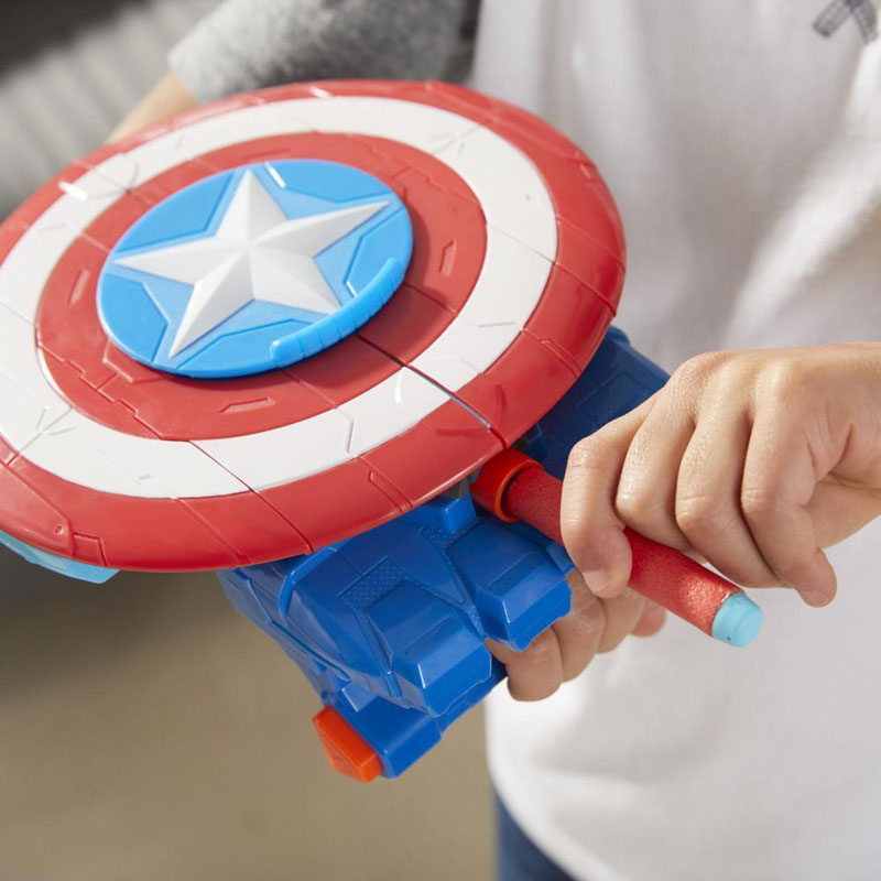 Hasbro Marvel Avengers Mech Strike Captain America Strikeshot Shield (F0265)