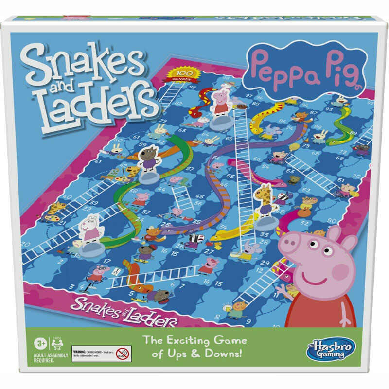 Hasbro Επιτραπέζιο Snakes and Ladders - Φιδάκι Peppa Pig F4853