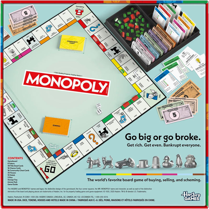 Hasbro Επιτραπέζιο Monopoly Classic Game Refresh (G0009)