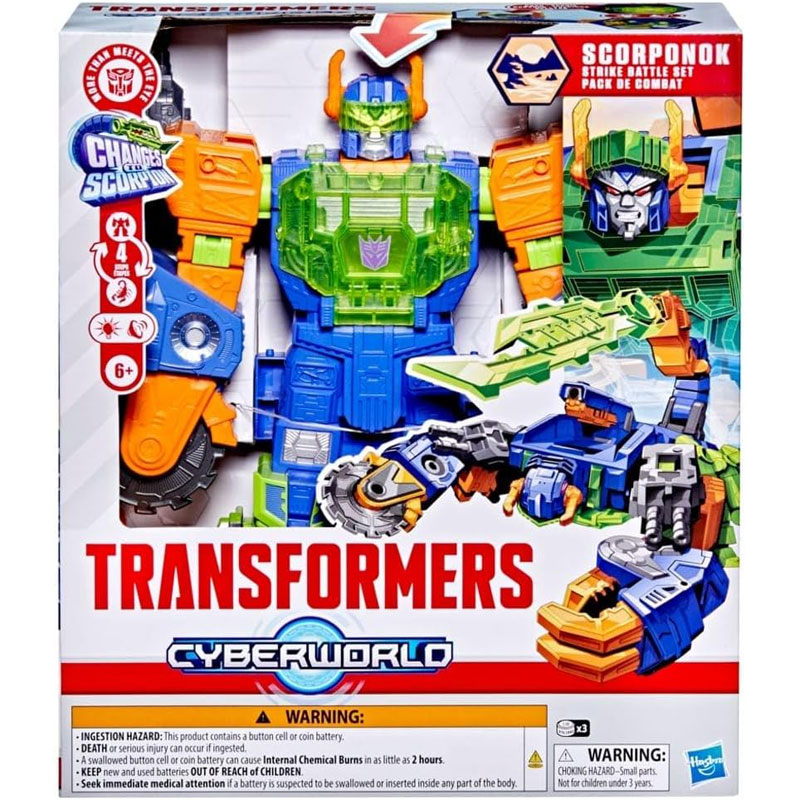 Hasbro Transformer Cyberworld Scorponok Strike Battle Action Figure Playset (G1659)