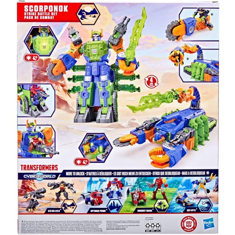 Hasbro Transformer Cyberworld Scorponok Strike Battle Action Figure Playset (G1659)