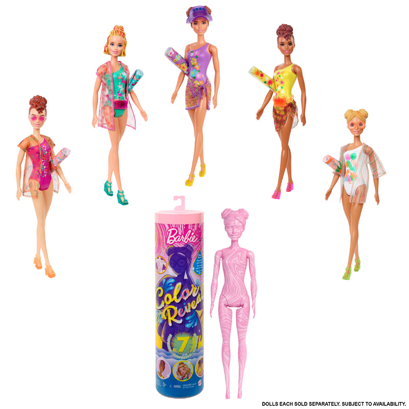 Mattel Barbie Color Reveal - Summer Series (5 Σχέδια)