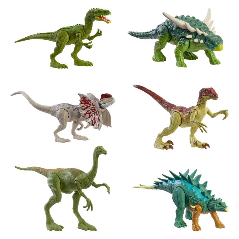 Mattel Jurassic World Βασικές Φιγούρες Δεινοσαύρων με Σπαστά Μέλη  Σχέδια GWN31