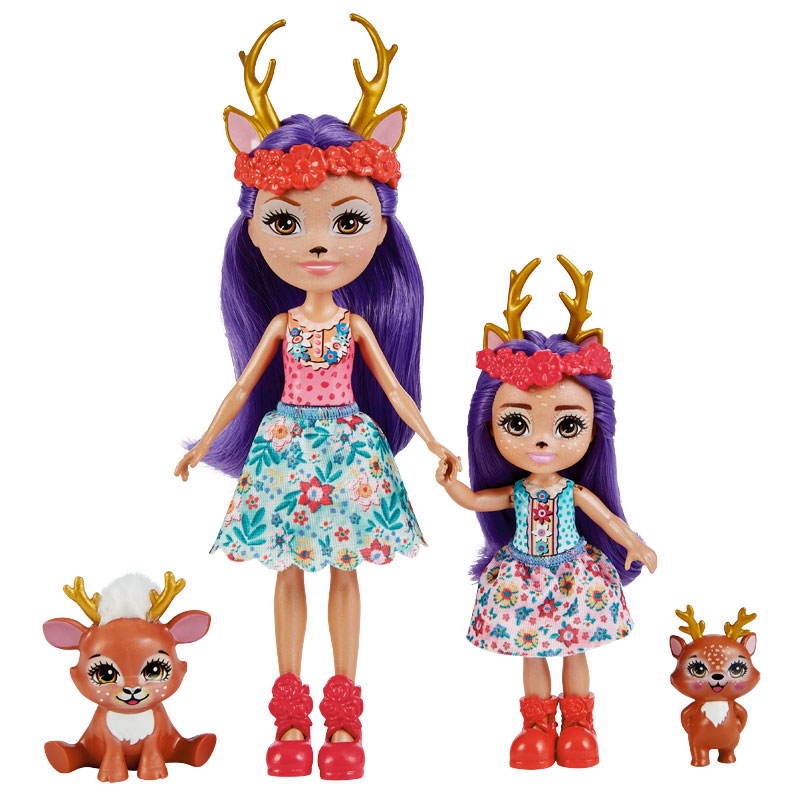 Mattel Enchantimals Κούκλα & Αδερφάκι- 5 Σχέδια (HCF79)