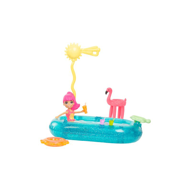 Mattel Polly Pocket Κούκλα με Ρούχα και Αξεσουάρ Κολύμβησης και Άθλησης- 2 Σχέδια  (HDW60)