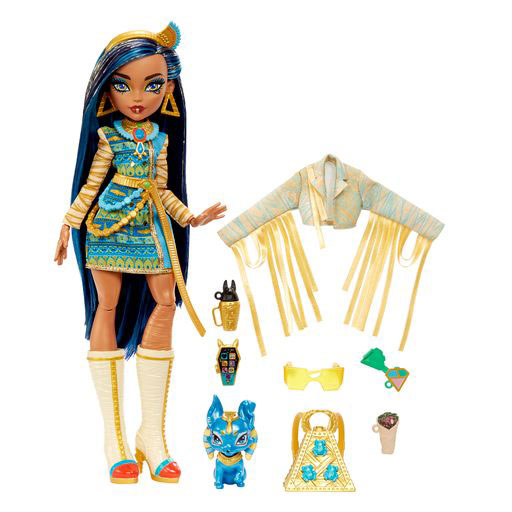 Mattel Κούκλα Monster High - Cleo De Nile™ & Tut™( HHK54)