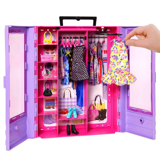 Mattel Barbie Νέα Ντουλάπα της Barbie με Κούκλα (HJL66)