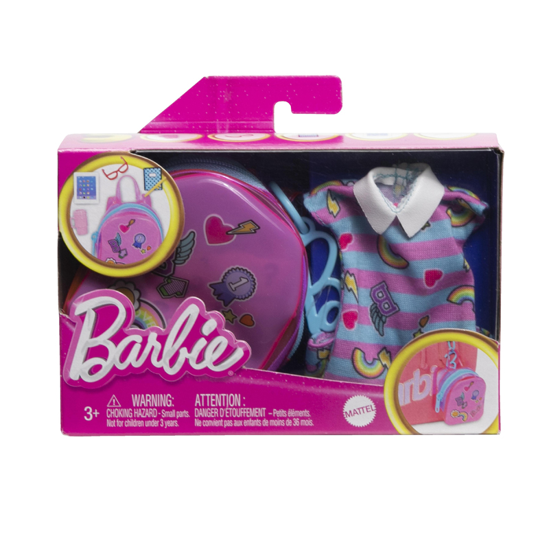 Mattel Barbie® Fashions Τσαντάκι & Μόδες- 3 Σχέδια (HJT42)