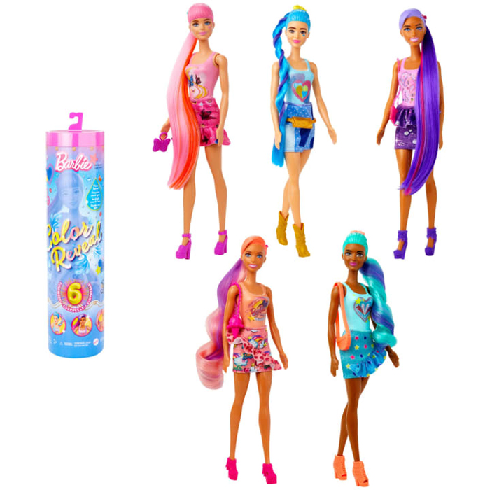 Mattel Barbie Color Reveal Totally Denim Series -  Διάφορα Σχέδια (HJX55)