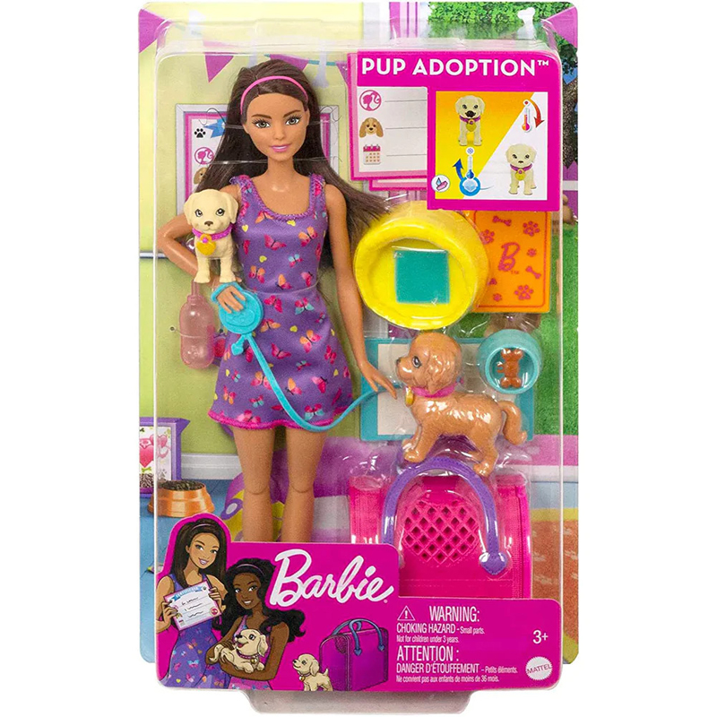 Mattel Barbie Κουταβάκια Καστανά Μαλλιά (HKD86)