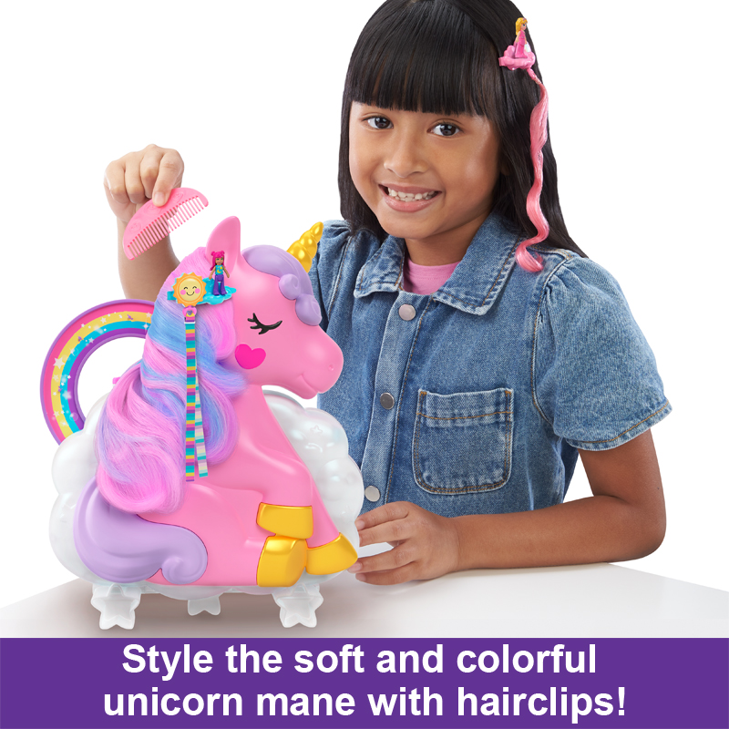 Mattel Polly Pocket Σαλόνι Ομορφιάς Μονόκερος (HKV51)