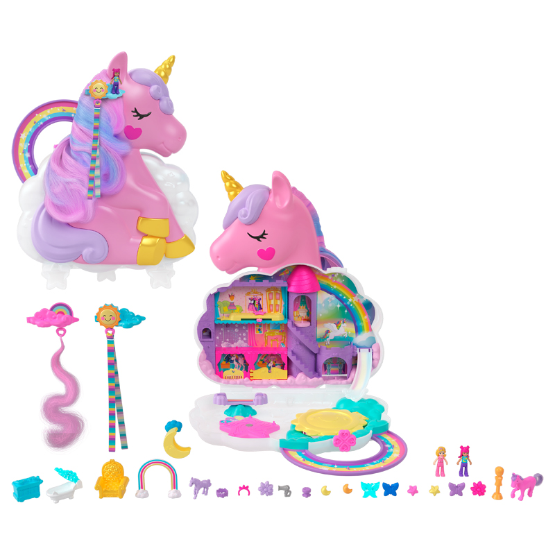 Mattel Polly Pocket Σαλόνι Ομορφιάς Μονόκερος (HKV51)