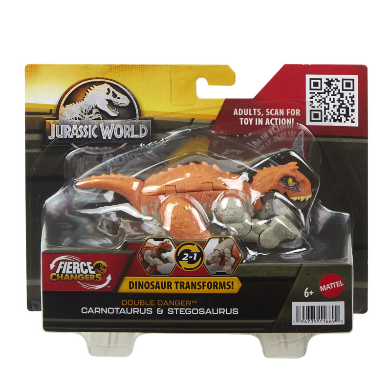 Mattel Jurassic World Fierce Changers Δεινόσαυροι 2 σε 1 - Διάφορα Σχέδια (HLP05)