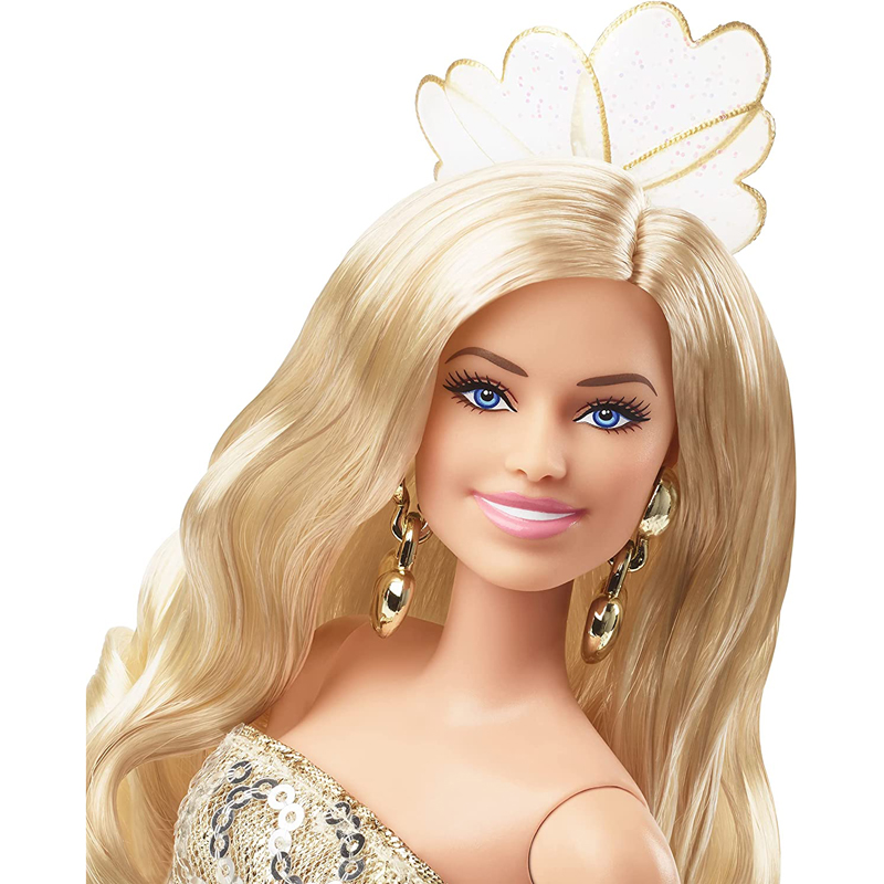 Mattel Συλλεκτική Barbie Movie Gold Disco Jumpsuit Margot Robbie (HPJ99)