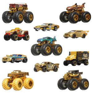 Mattel Hot Wheels Οχήματα Monster Trucks Trophy Champions Collection- Σετ των 12 (JDW07)