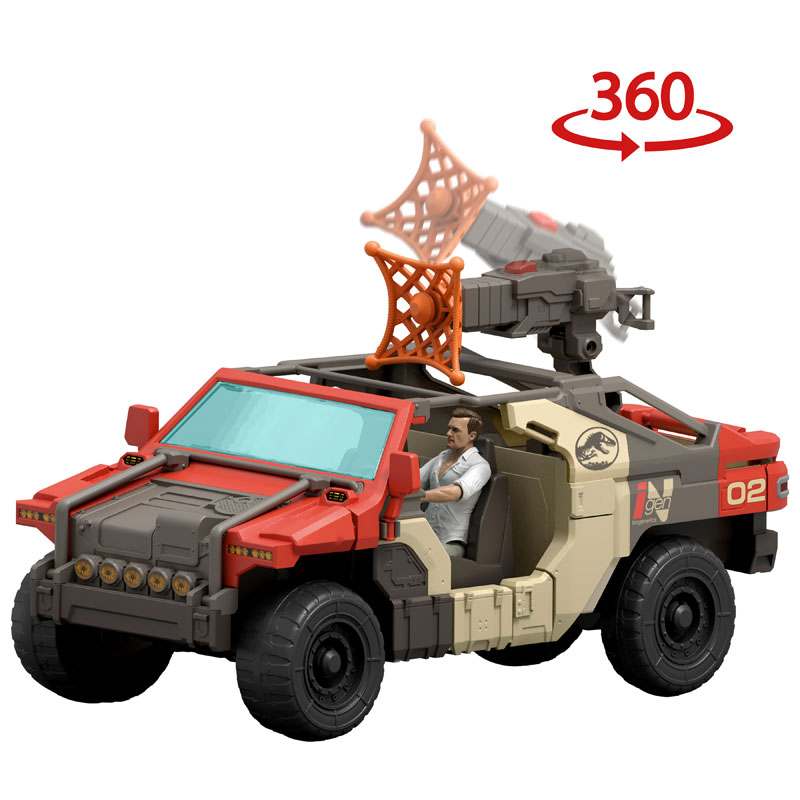 Mattel Jurassic World Rebirth Δεινόσαυρος με Όχημα & Φιγούρα (JGB59)