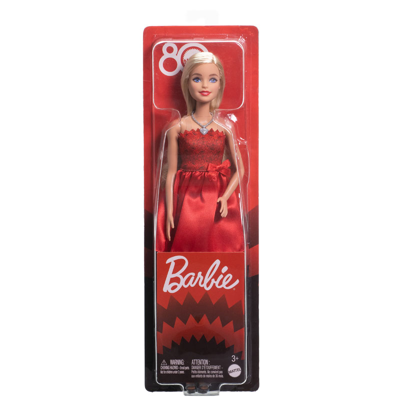 Mattel Κόκκινο Φόρεμα Mattel 80 Χρόνια (JGD25)