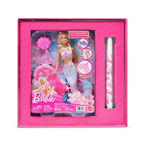 Λαμπάδα Mattel Barbie Γοργόνα με Φούσκες Bubble Sparkle Mermaid Doll (JLW56)
