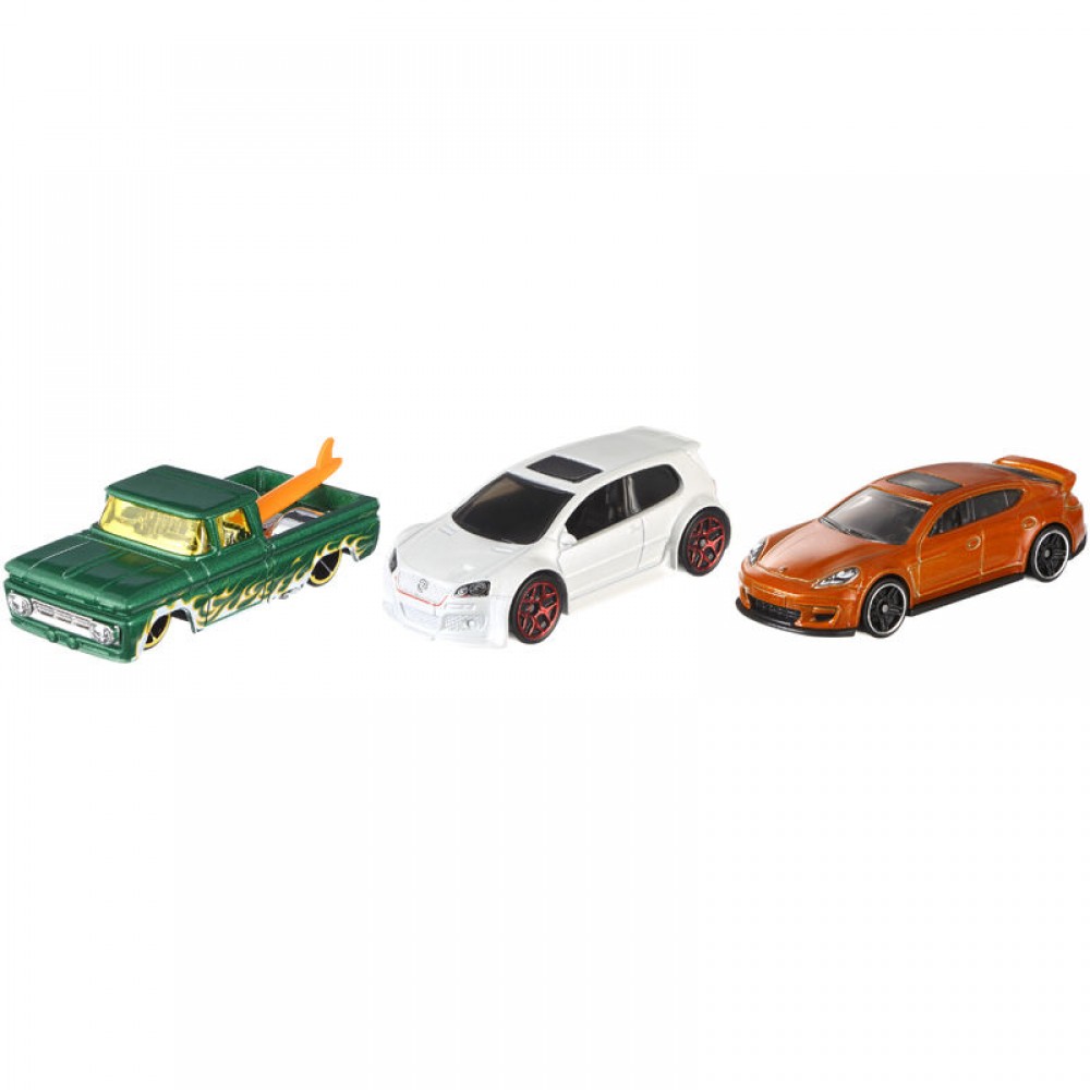 Mattel Hot Wheels Αυτοκινητάκια Σετ Των 3- Διάφορα σχέδια  (K5904)